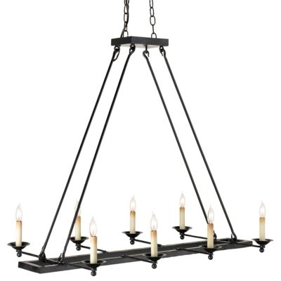 Houndslow Rectangular Chandelier by Currey & Company - Starlight Lighting USA and Canada